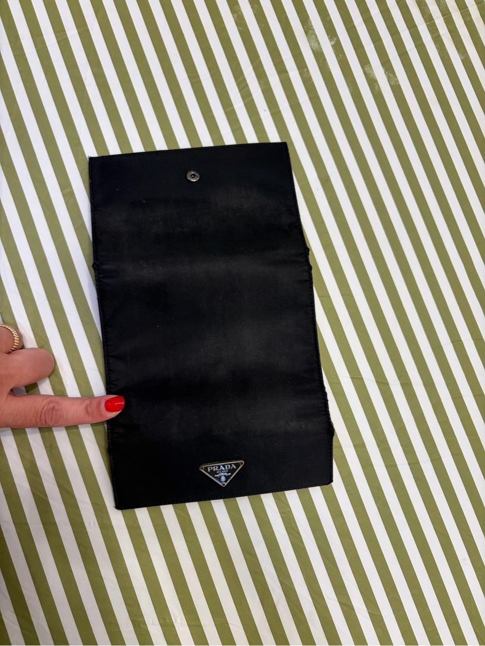 Prada Black Nylon Trifold Wallet - Picture 2 of 6